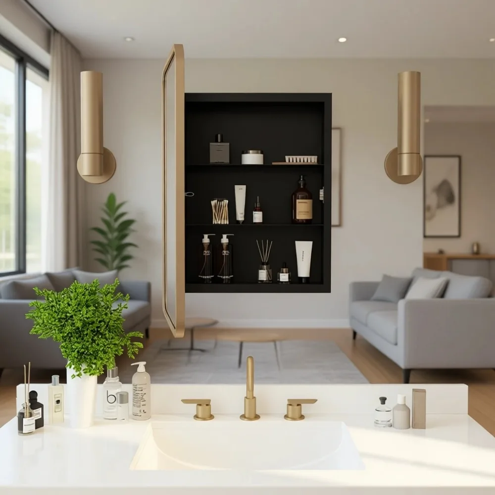 Gabinete de Medicamentos Empot - Bathroom Cabinet Mirror reseña y precio