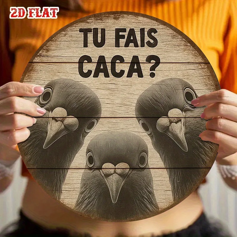 Divertida Placa Redonda de Met - Home Bathroom Quotes reseña y precio