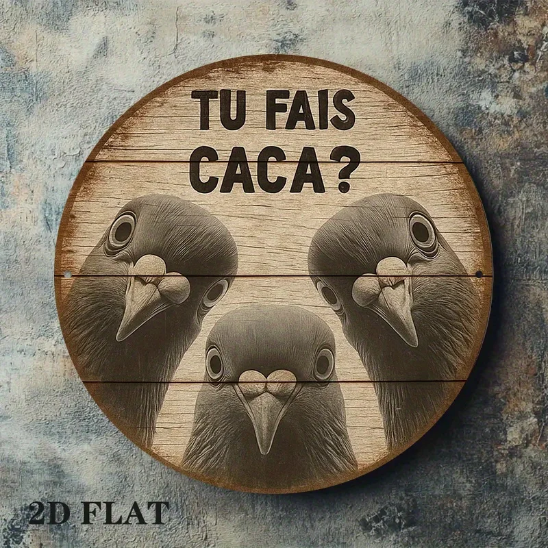 Divertida Placa Redonda de Met - Home Bathroom Quotes reseña y precio