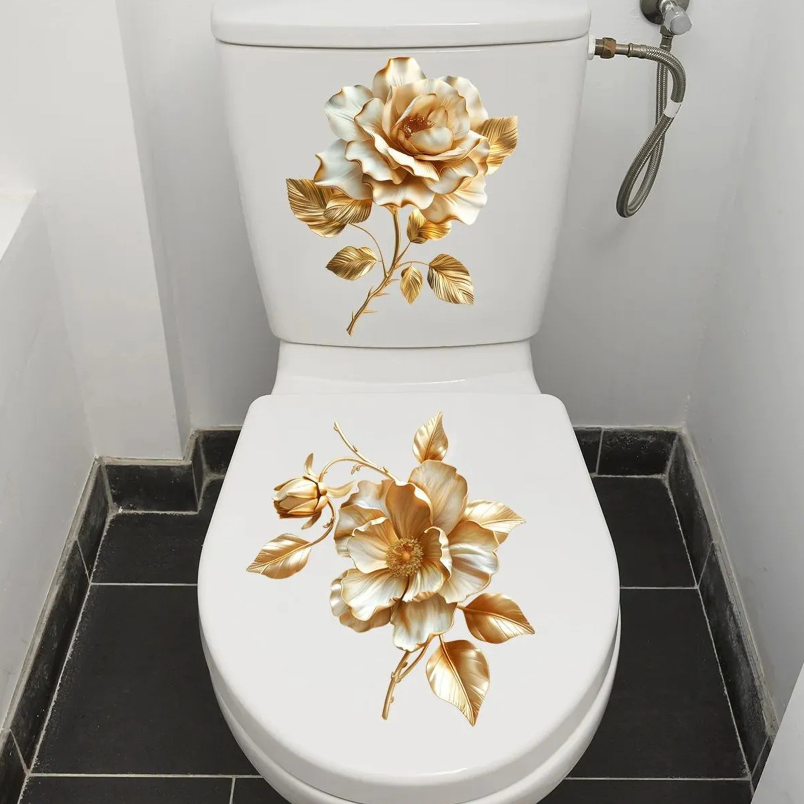 2 pegatinas florales para inod - Home Of The Year Bathroom reseña y precio