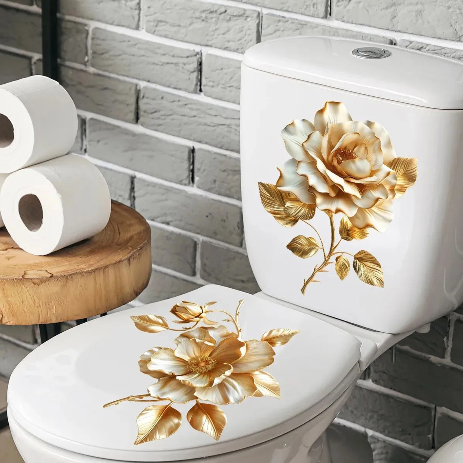2 pegatinas florales para inod - Home Of The Year Bathroom reseña y precio