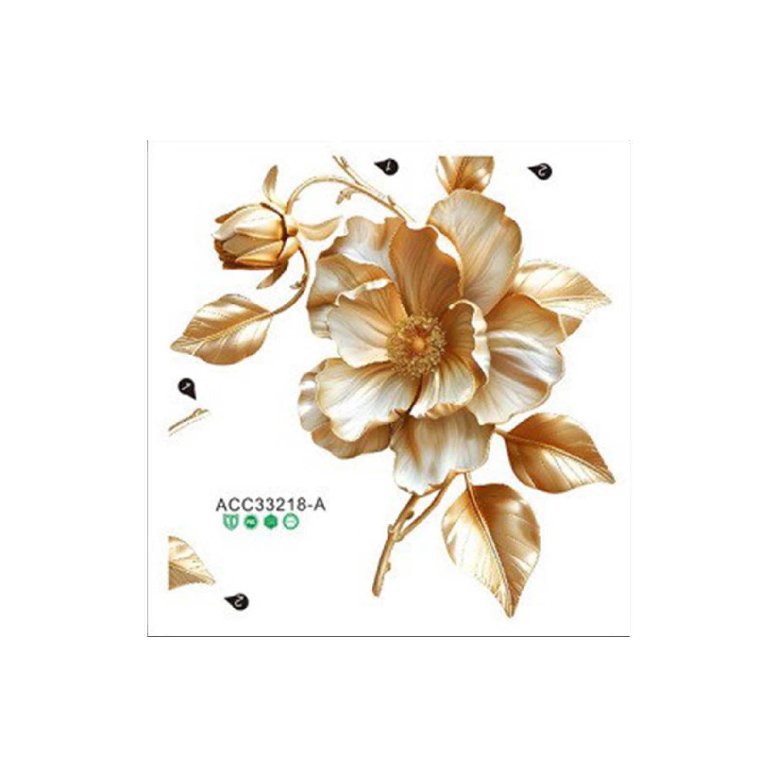 2 pegatinas florales para inod - Home Of The Year Bathroom reseña y precio