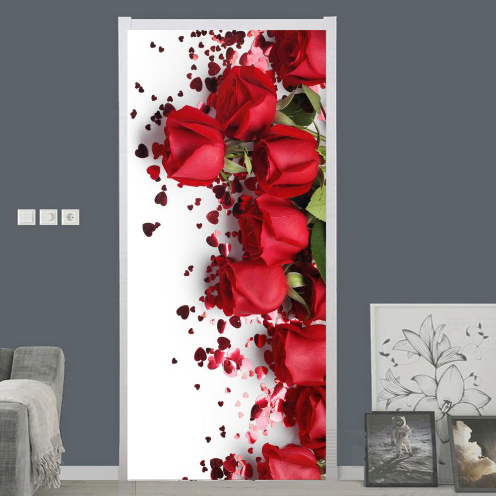 Papel tapiz de flores rosas bl - Home Bathroom Door Design reseña y precio