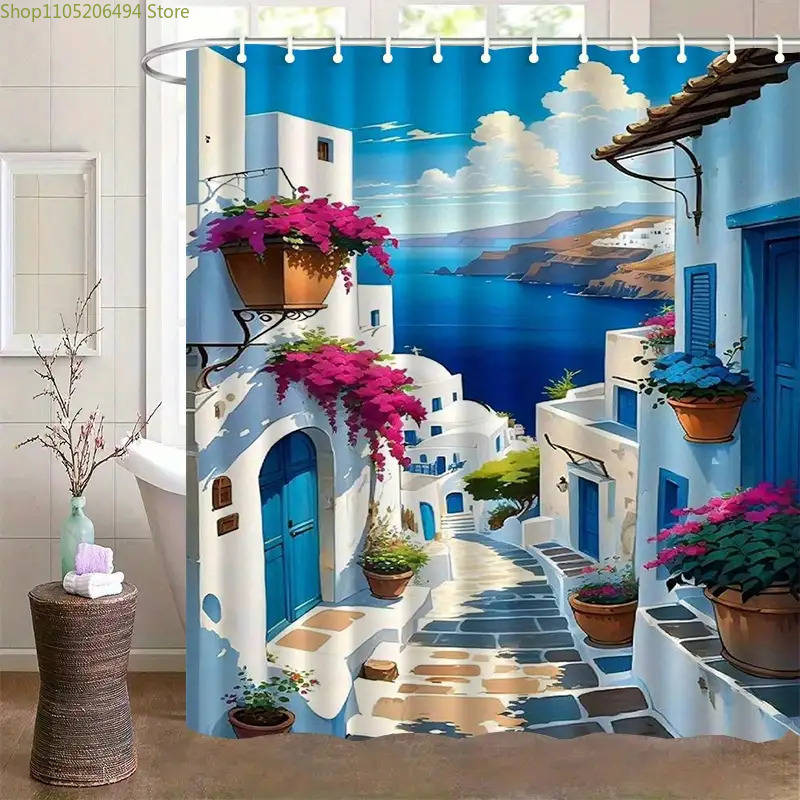 Cortina de Ducha con Diseño de - Home Bathroom Decor Ideas reseña y precio